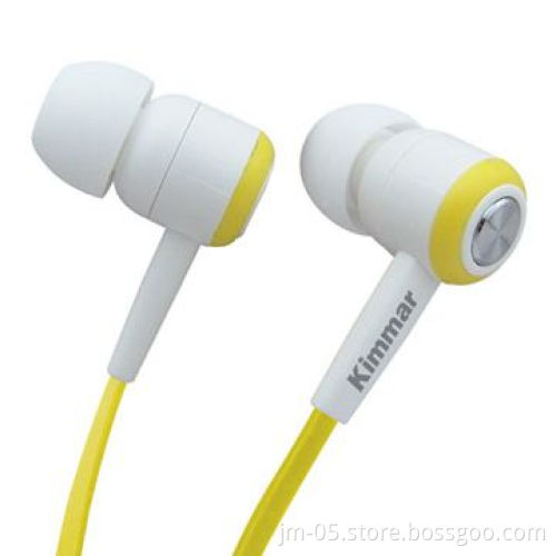 Flat Cable Headphones for iPhone 5, MP3/4 Player, Cheap Price Earphones
